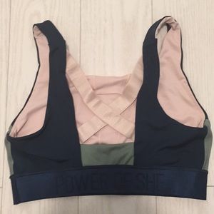 Power of She Racerback bra with secret pocket